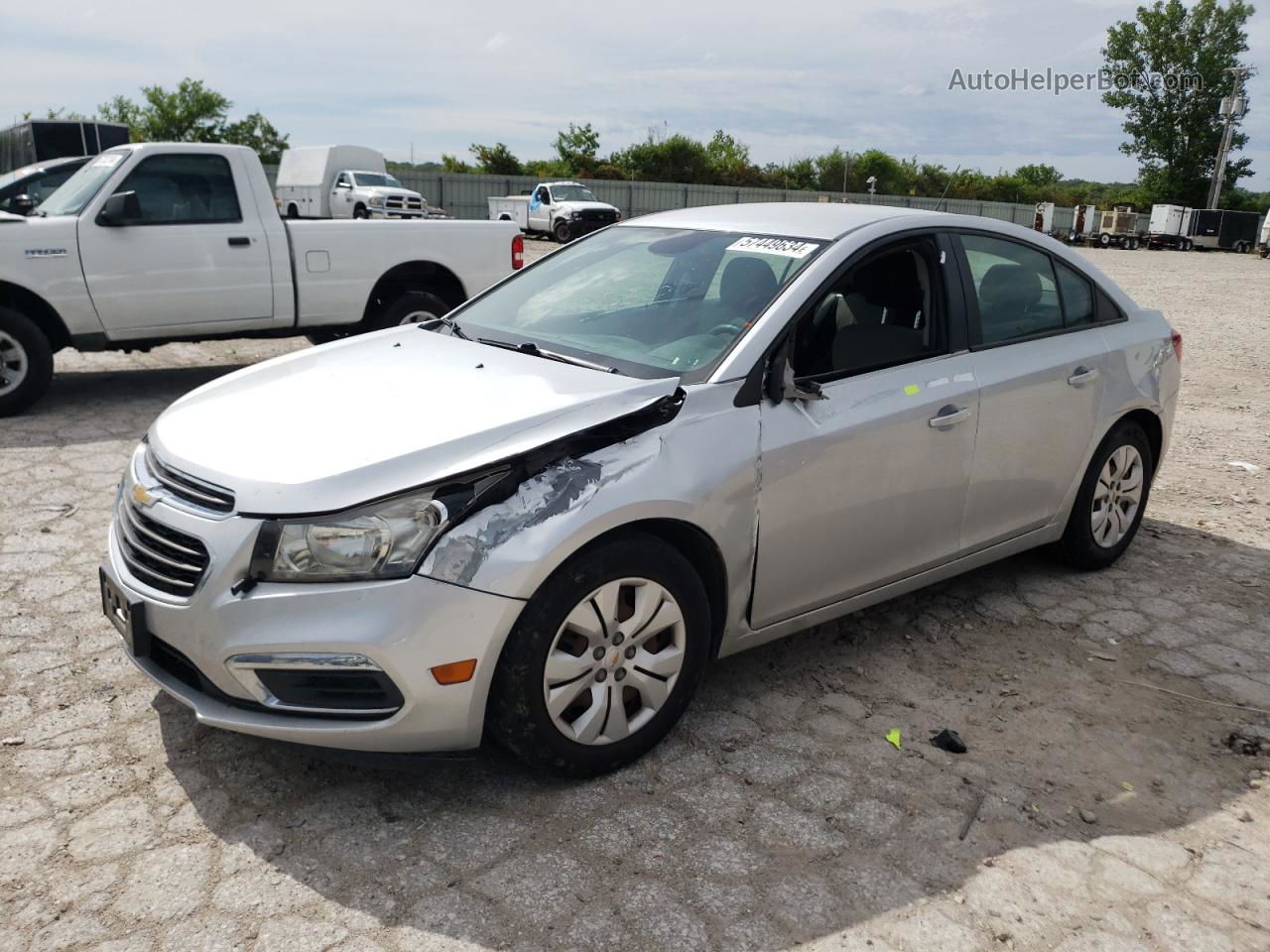 2016 Chevrolet Cruze Limited Ls Silver vin: 1G1PC5SH9G7162435