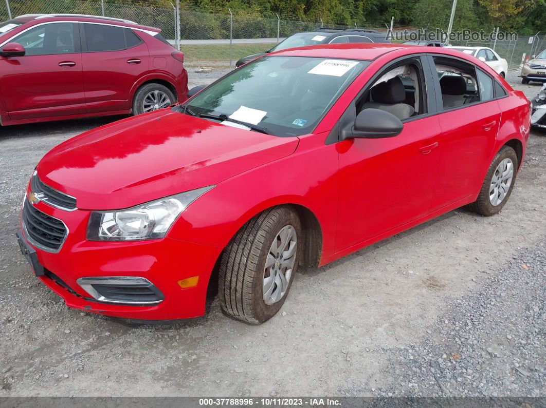 2016 Chevrolet Cruze Limited Ls Red vin: 1G1PC5SH9G7166632