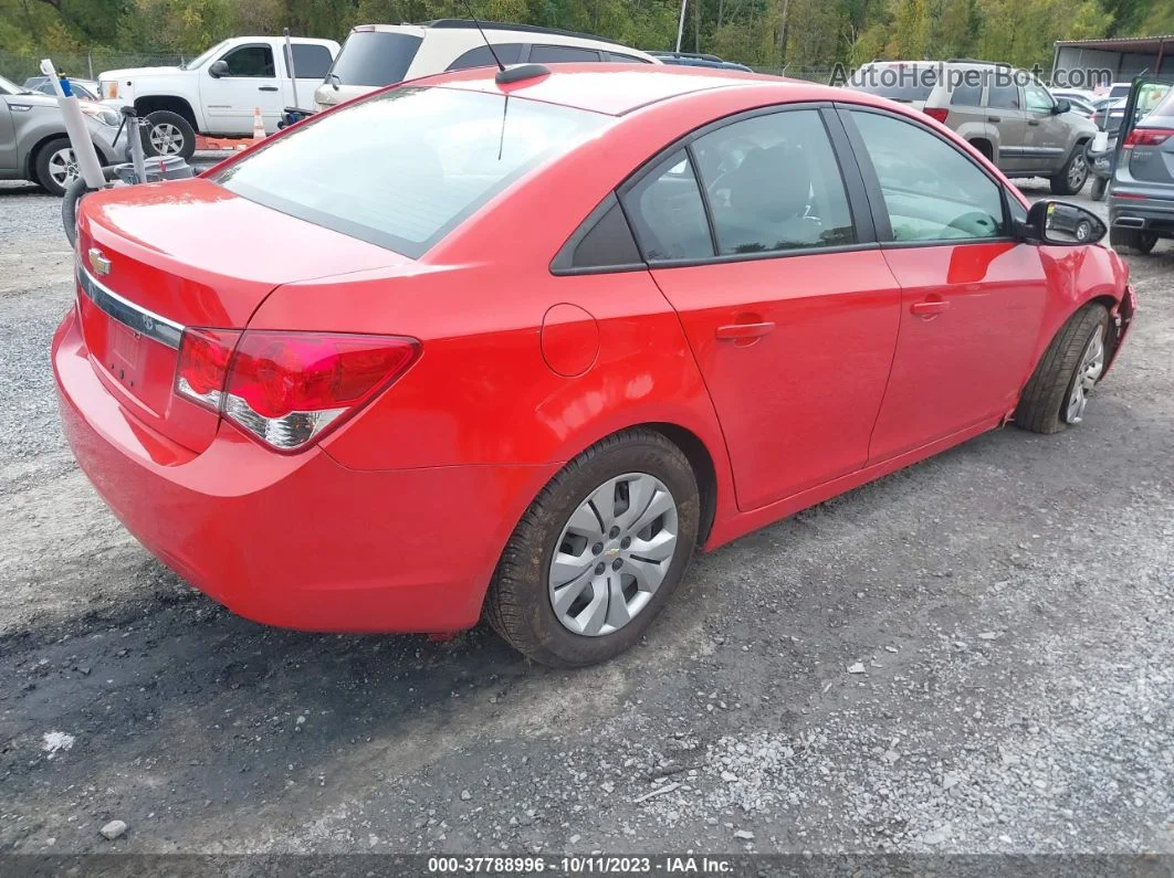 2016 Chevrolet Cruze Limited Ls Red vin: 1G1PC5SH9G7166632