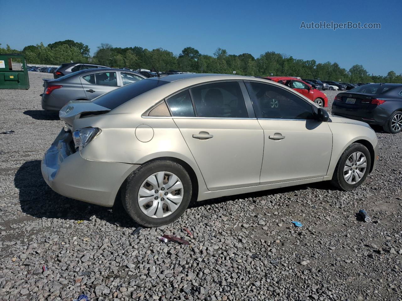 2012 Chevrolet Cruze Ls Желто-коричневый vin: 1G1PC5SHXC7182056