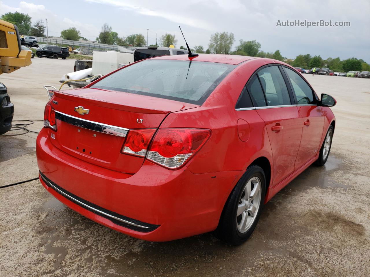 2013 Chevrolet Cruze Lt Red vin: 1G1PD5SB1D7281326