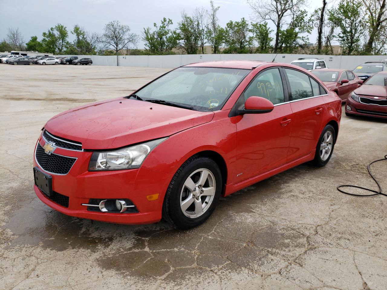 2013 Chevrolet Cruze Lt Red vin: 1G1PD5SB1D7281326