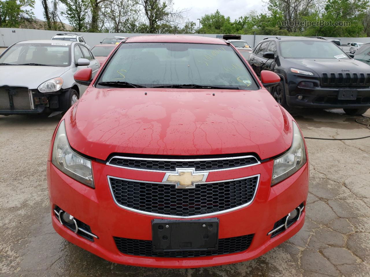 2013 Chevrolet Cruze Lt Red vin: 1G1PD5SB1D7281326