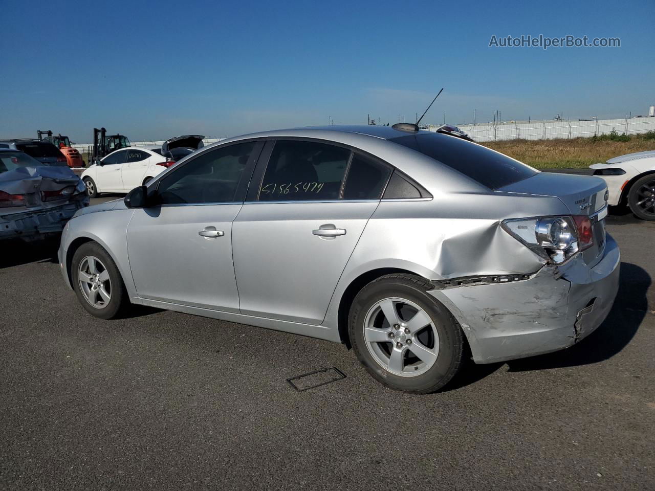 2015 Chevrolet Cruze Lt Silver vin: 1G1PD5SB5F7137569