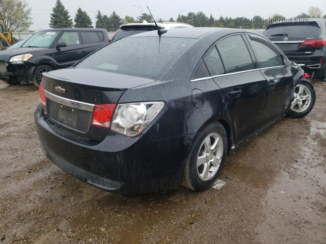 2013 Chevrolet Cruze Lt Black vin: 1G1PD5SB8D7241194