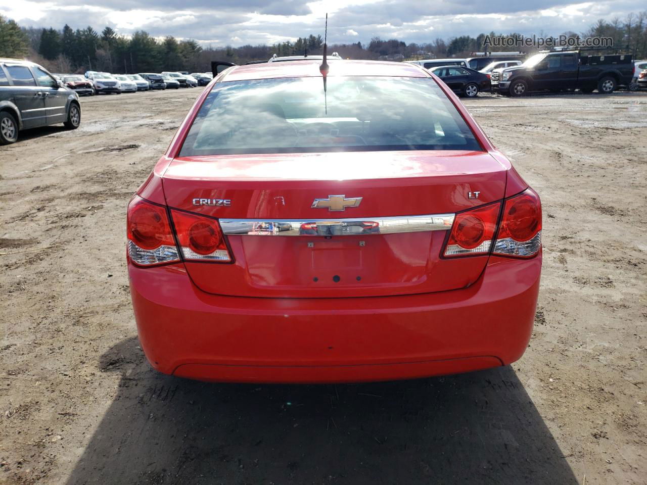 2014 Chevrolet Cruze Lt Red vin: 1G1PD5SB9E7443253