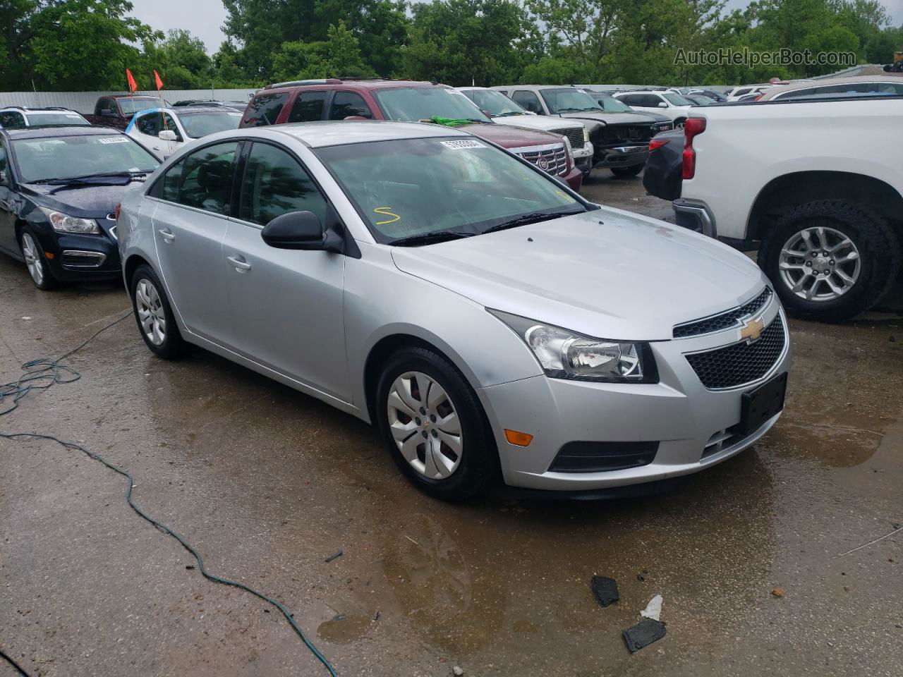 2012 Chevrolet Cruze Ls Silver vin: 1G1PD5SH1C7177096