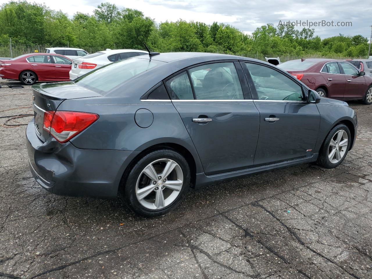 2013 Chevrolet Cruze Lt Gray vin: 1G1PE5SB0D7193929