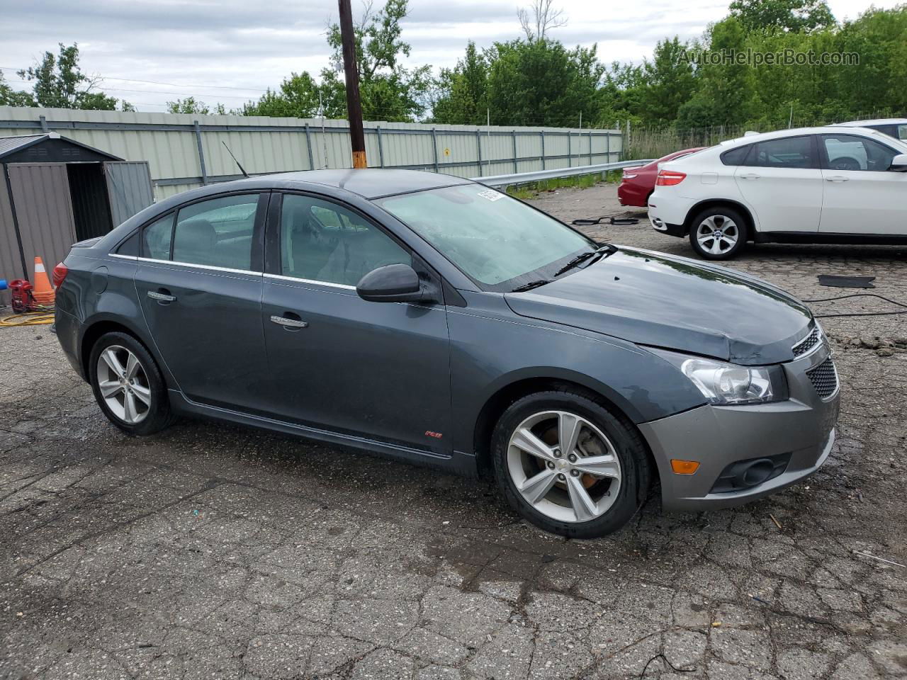 2013 Chevrolet Cruze Lt Gray vin: 1G1PE5SB0D7193929