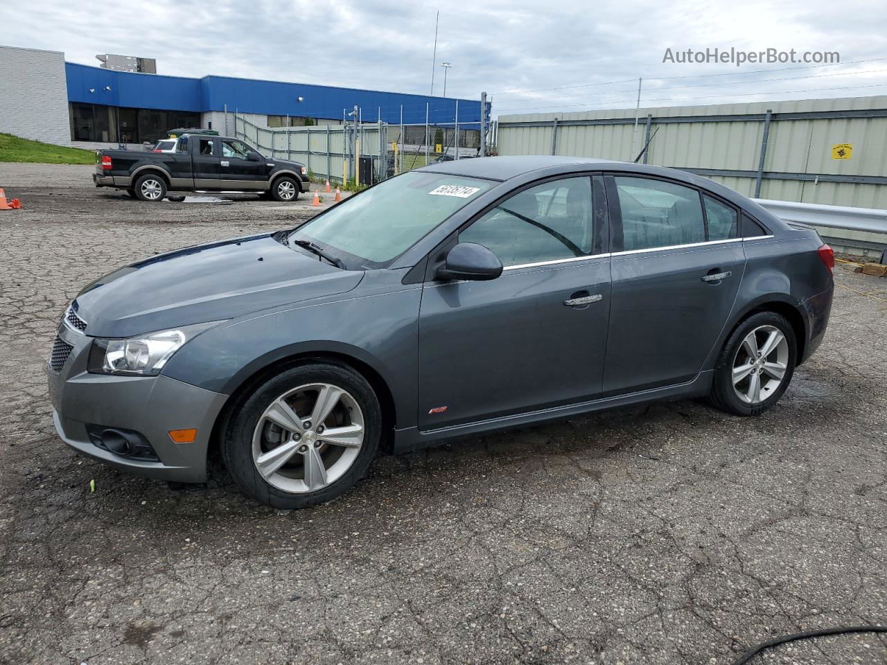 2013 Chevrolet Cruze Lt Gray vin: 1G1PE5SB0D7193929