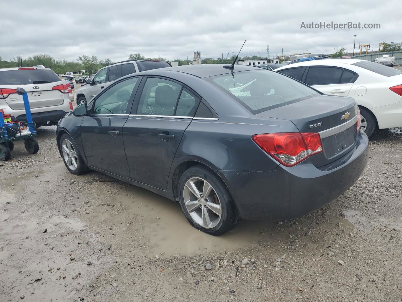 2013 Chevrolet Cruze Lt Gray vin: 1G1PE5SB0D7227061