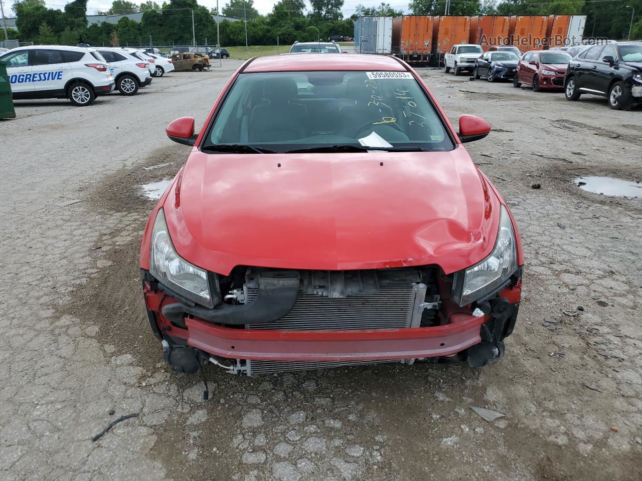 2015 Chevrolet Cruze Lt Red vin: 1G1PE5SB0F7137931