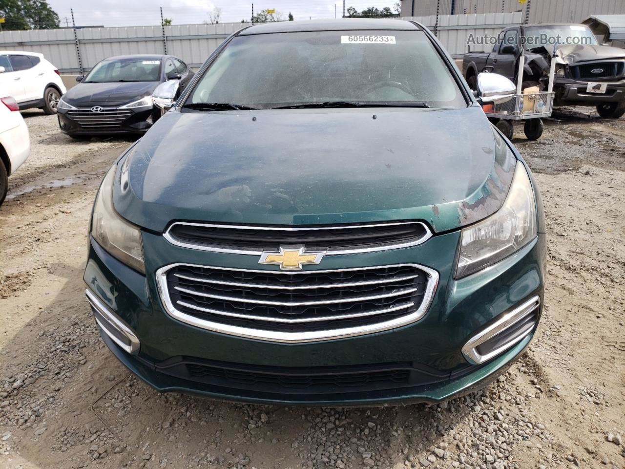 2015 Chevrolet Cruze Lt Green vin: 1G1PE5SB0F7177006