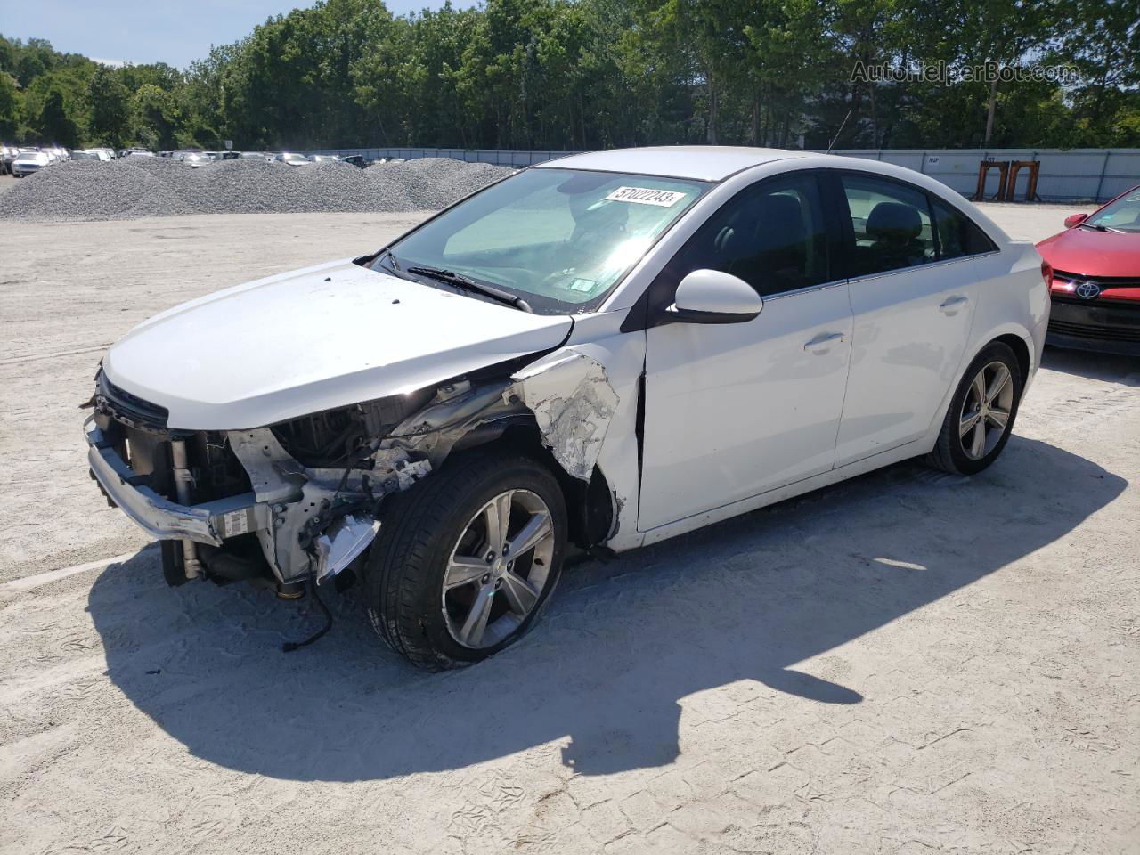 2015 Chevrolet Cruze Lt White vin: 1G1PE5SB0F7263867