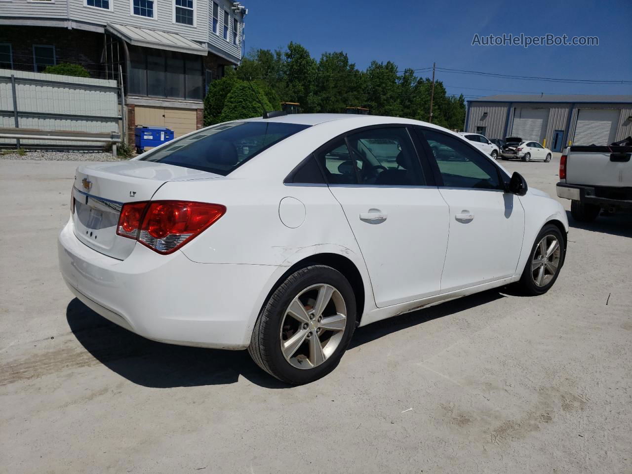 2015 Chevrolet Cruze Lt White vin: 1G1PE5SB0F7263867