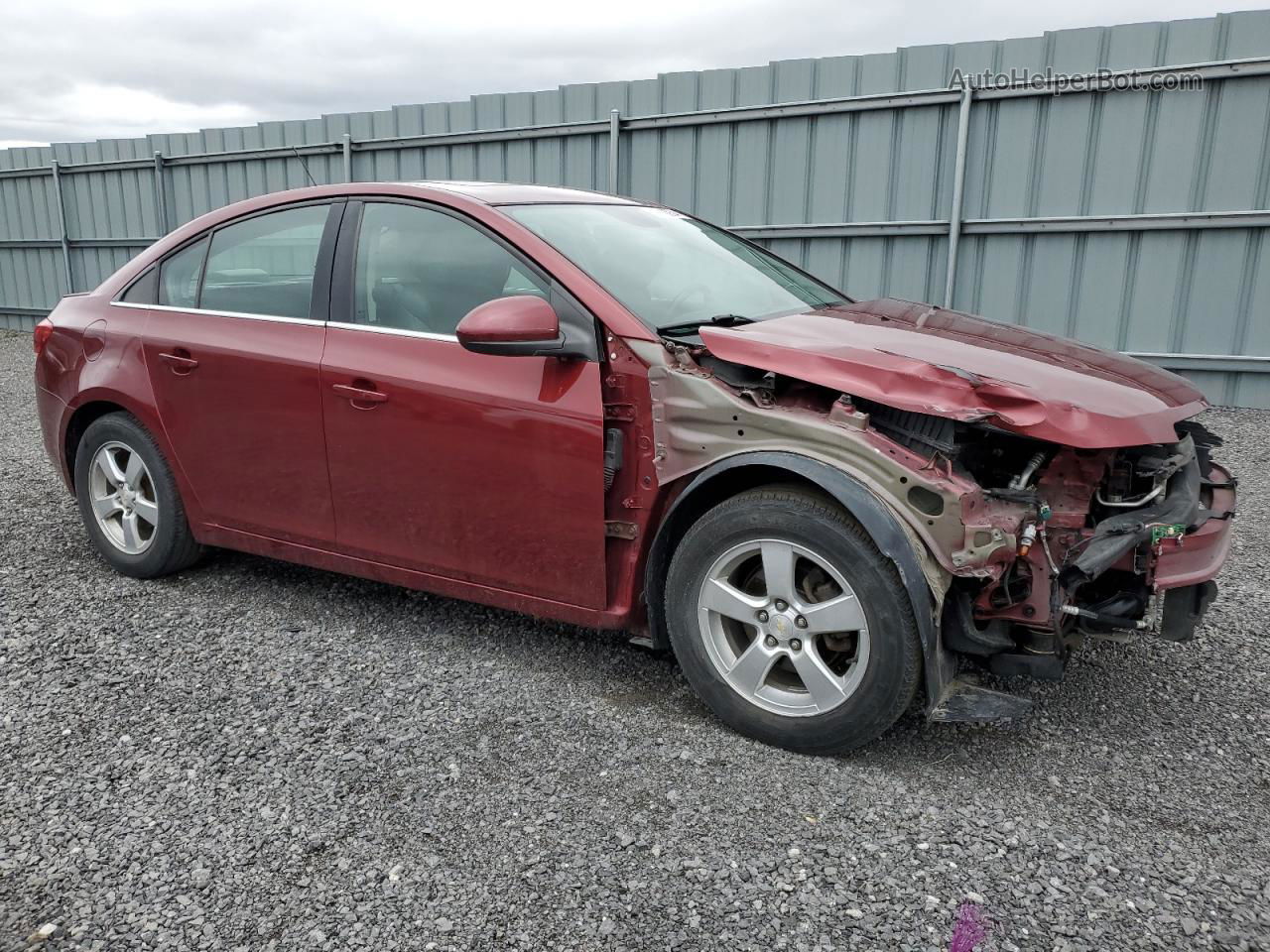 2015 Chevrolet Cruze Lt Red vin: 1G1PE5SB0F7280832