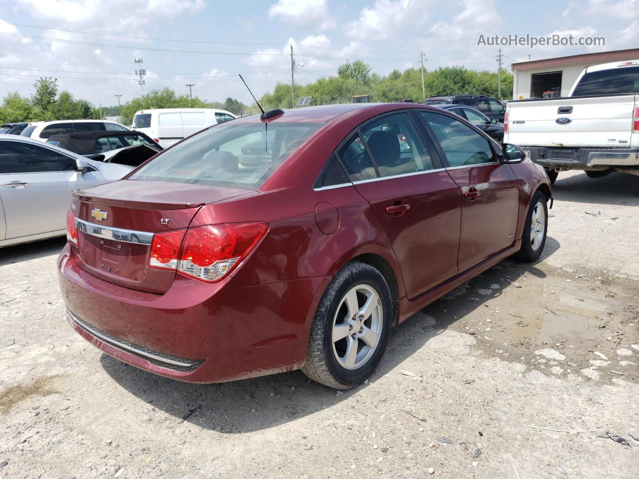 2016 Chevrolet Cruze Limited Lt Burgundy vin: 1G1PE5SB0G7211849