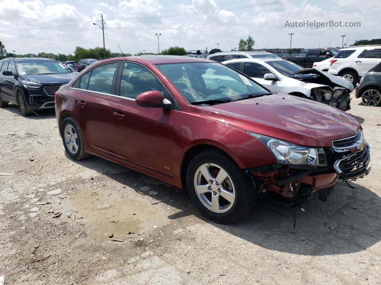 2016 Chevrolet Cruze Limited Lt Burgundy vin: 1G1PE5SB0G7211849