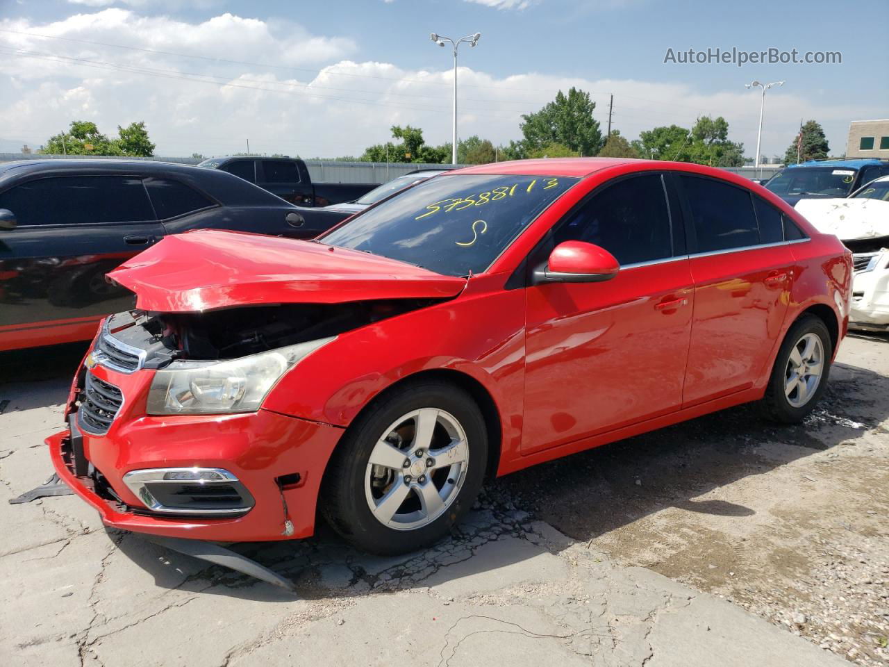 2016 Chevrolet Cruze Limited Lt Red vin: 1G1PE5SB0G7215819