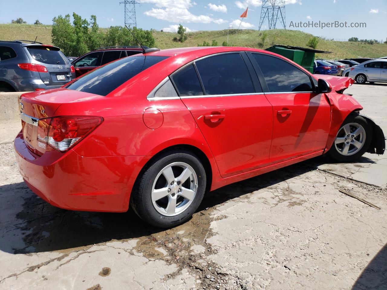 2016 Chevrolet Cruze Limited Lt Red vin: 1G1PE5SB0G7215819