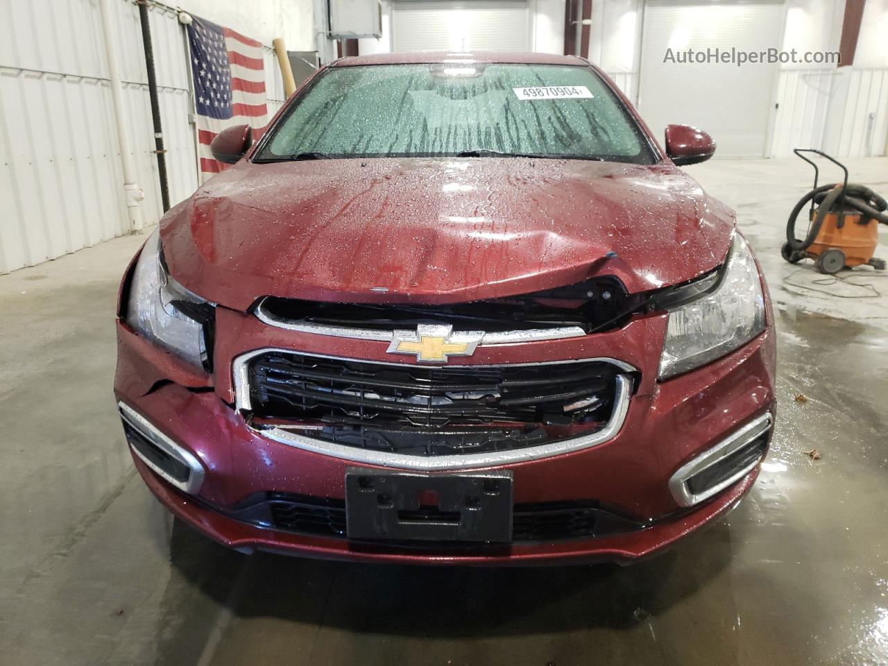 2016 Chevrolet Cruze Limited Lt Бордовый vin: 1G1PE5SB0G7218123