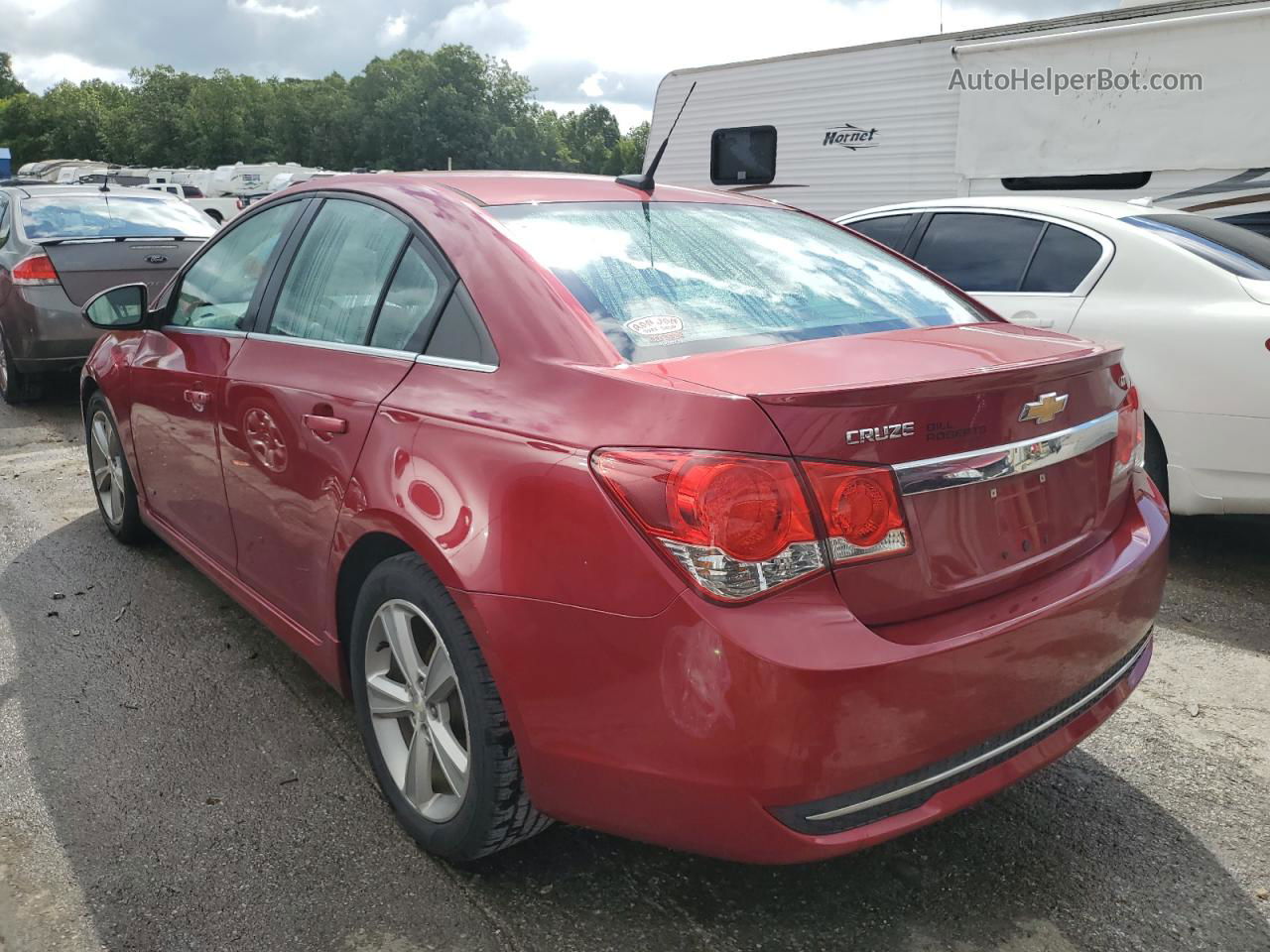 2014 Chevrolet Cruze Lt Red vin: 1G1PE5SB1E7163632