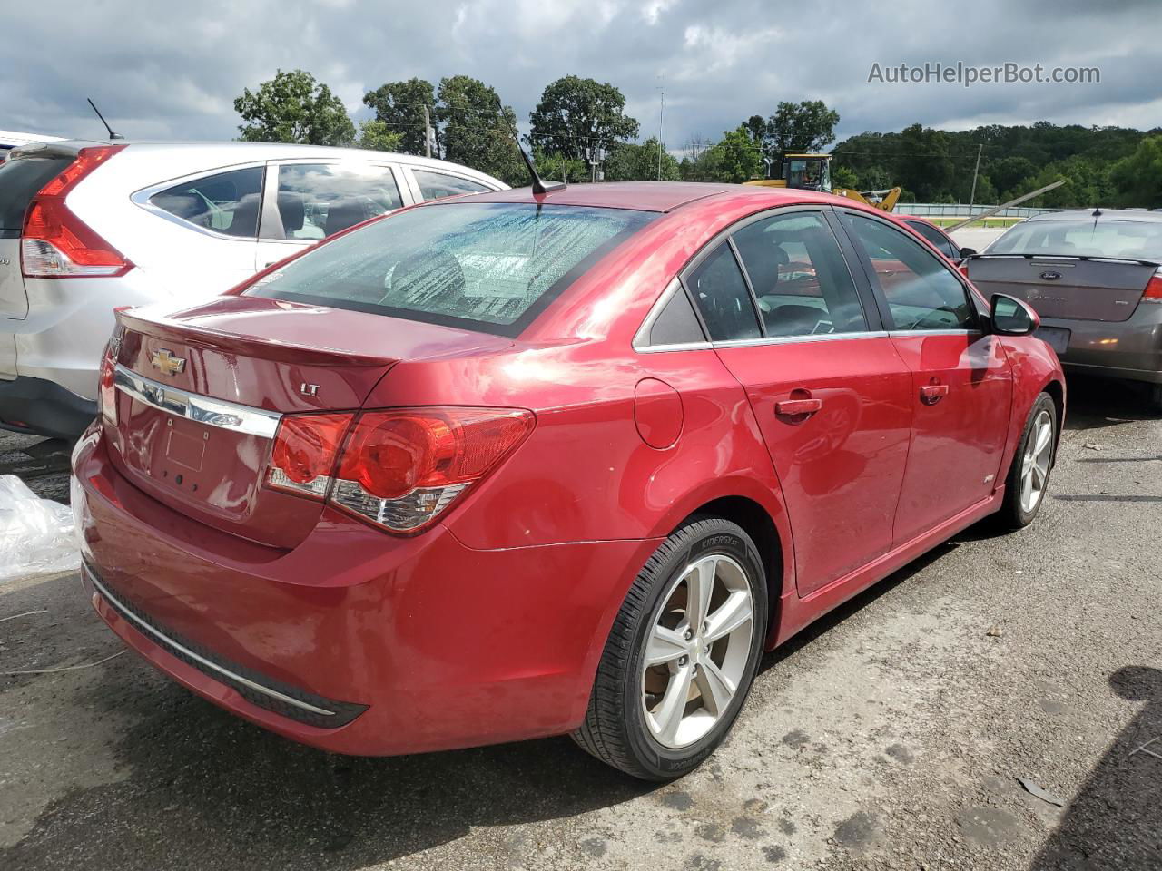 2014 Chevrolet Cruze Lt Red vin: 1G1PE5SB1E7163632