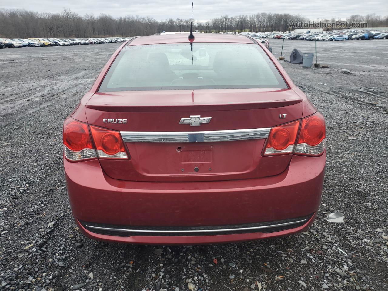 2014 Chevrolet Cruze Lt Red vin: 1G1PE5SB1E7173741