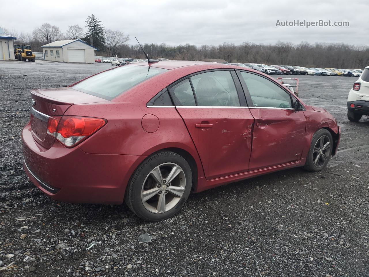 2014 Chevrolet Cruze Lt Red vin: 1G1PE5SB1E7173741