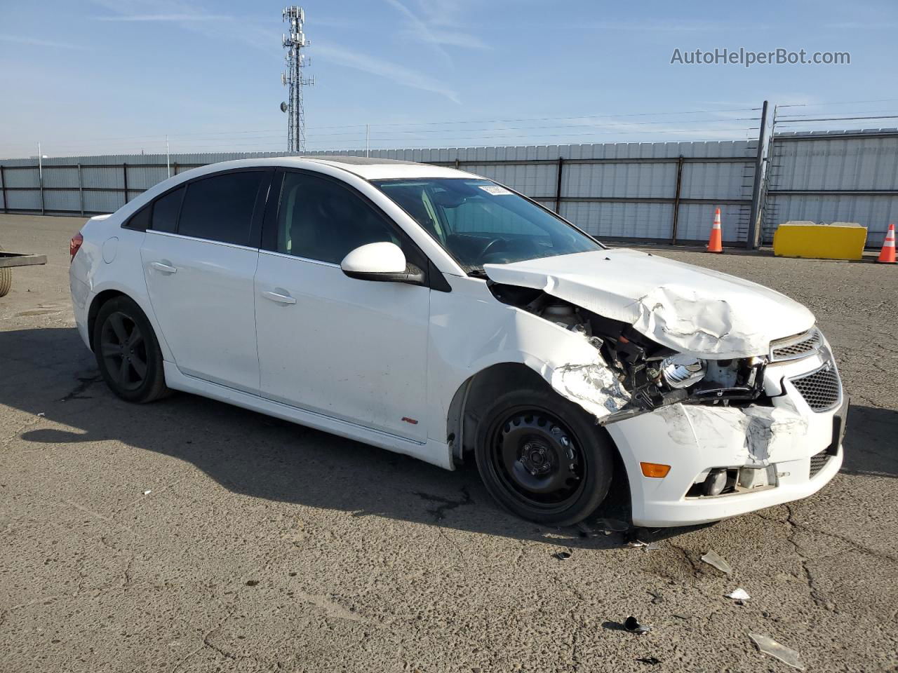 2014 Chevrolet Cruze Lt White vin: 1G1PE5SB1E7219374