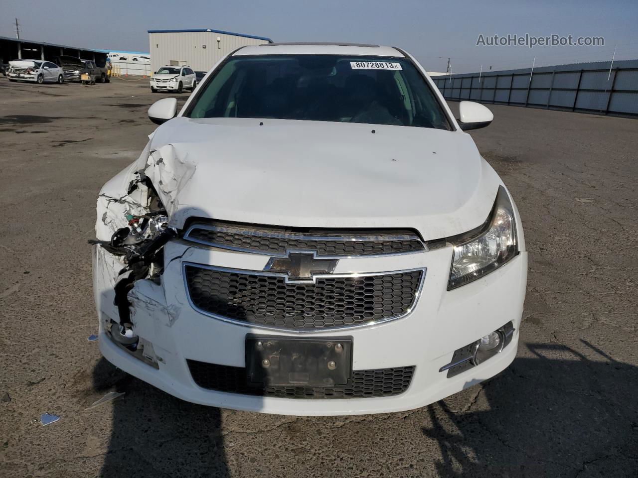 2014 Chevrolet Cruze Lt White vin: 1G1PE5SB1E7219374