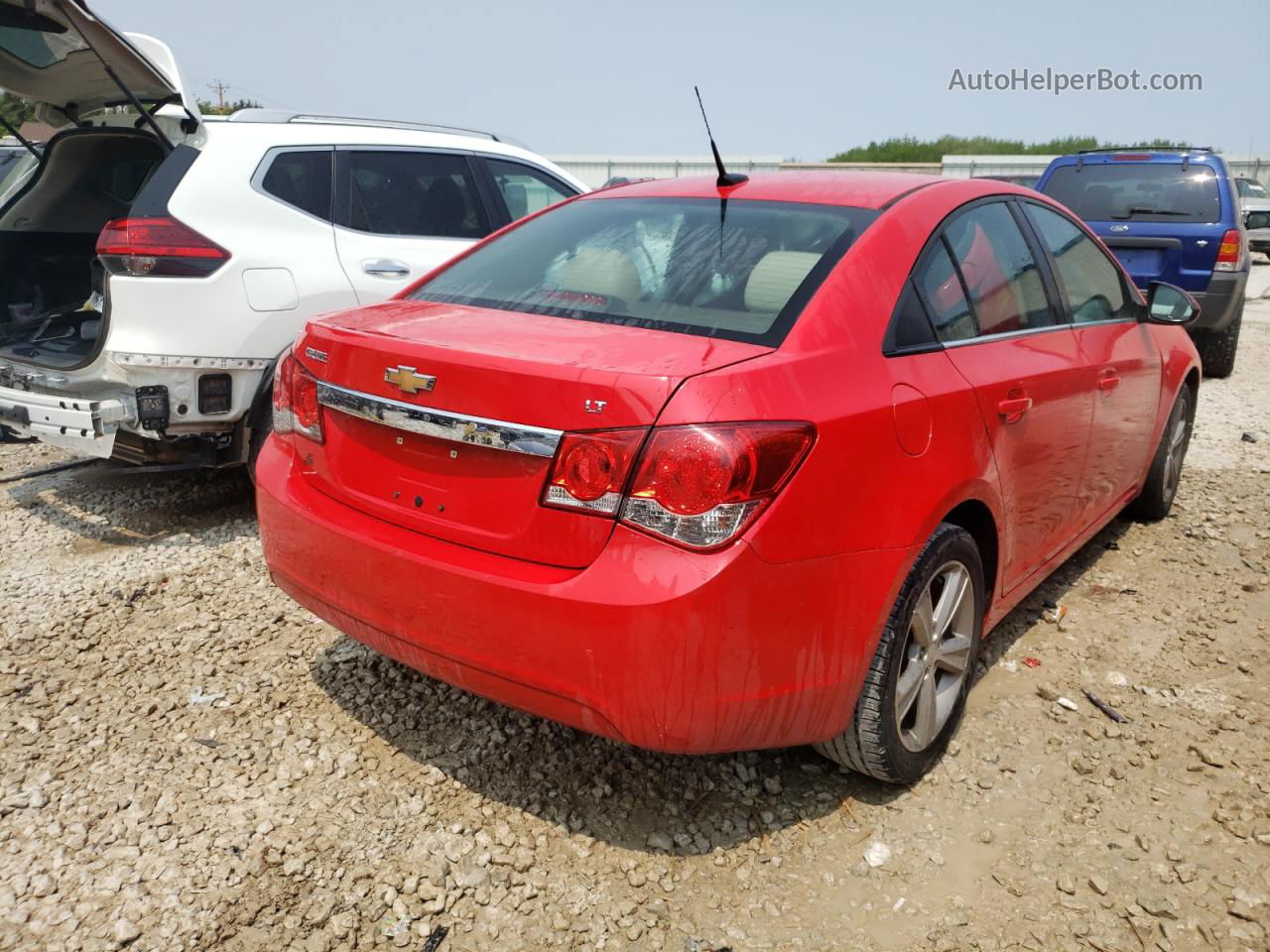 2014 Chevrolet Cruze Lt Red vin: 1G1PE5SB1E7333231