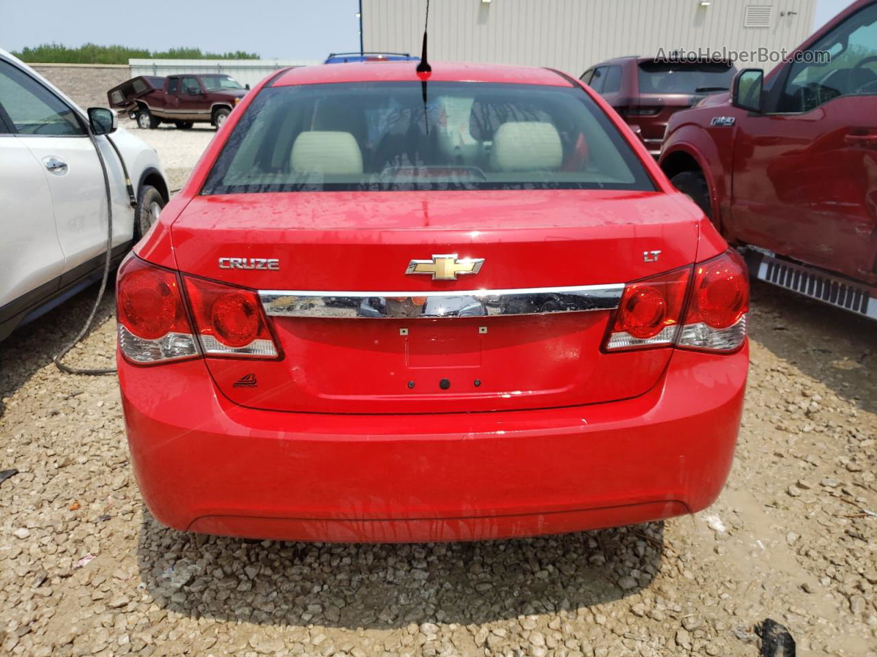 2014 Chevrolet Cruze Lt Red vin: 1G1PE5SB1E7333231