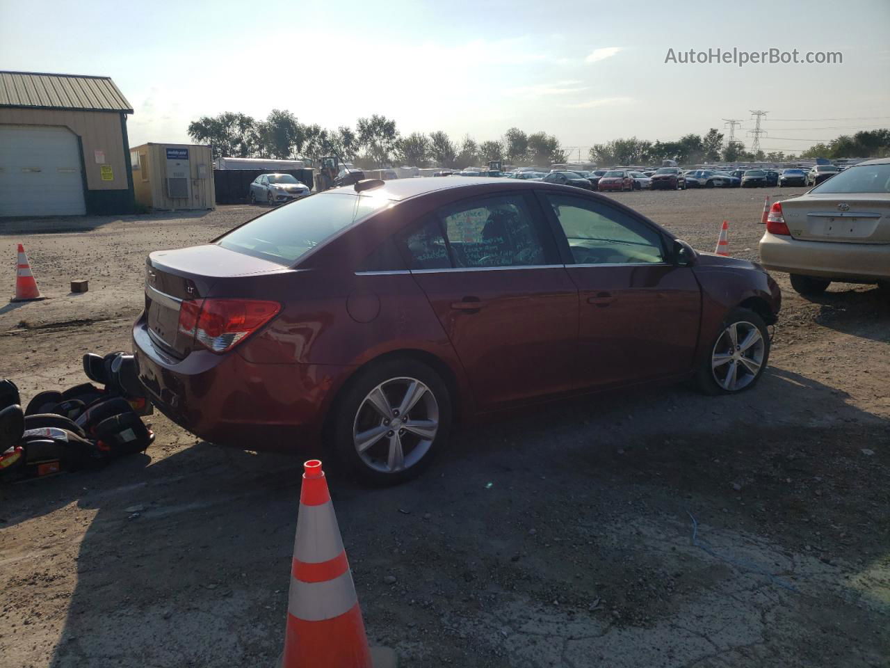 2015 Chevrolet Cruze Lt Burgundy vin: 1G1PE5SB1F7148193