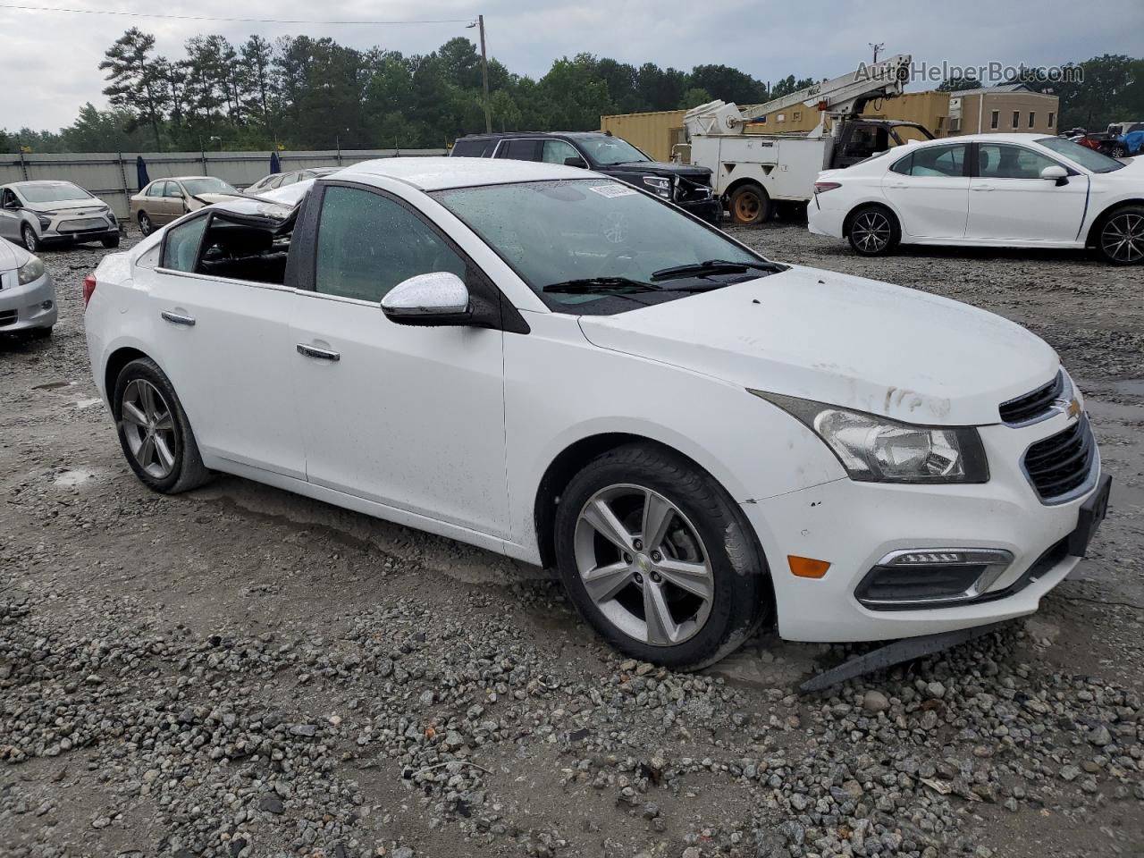 2015 Chevrolet Cruze Lt White vin: 1G1PE5SB1F7201541