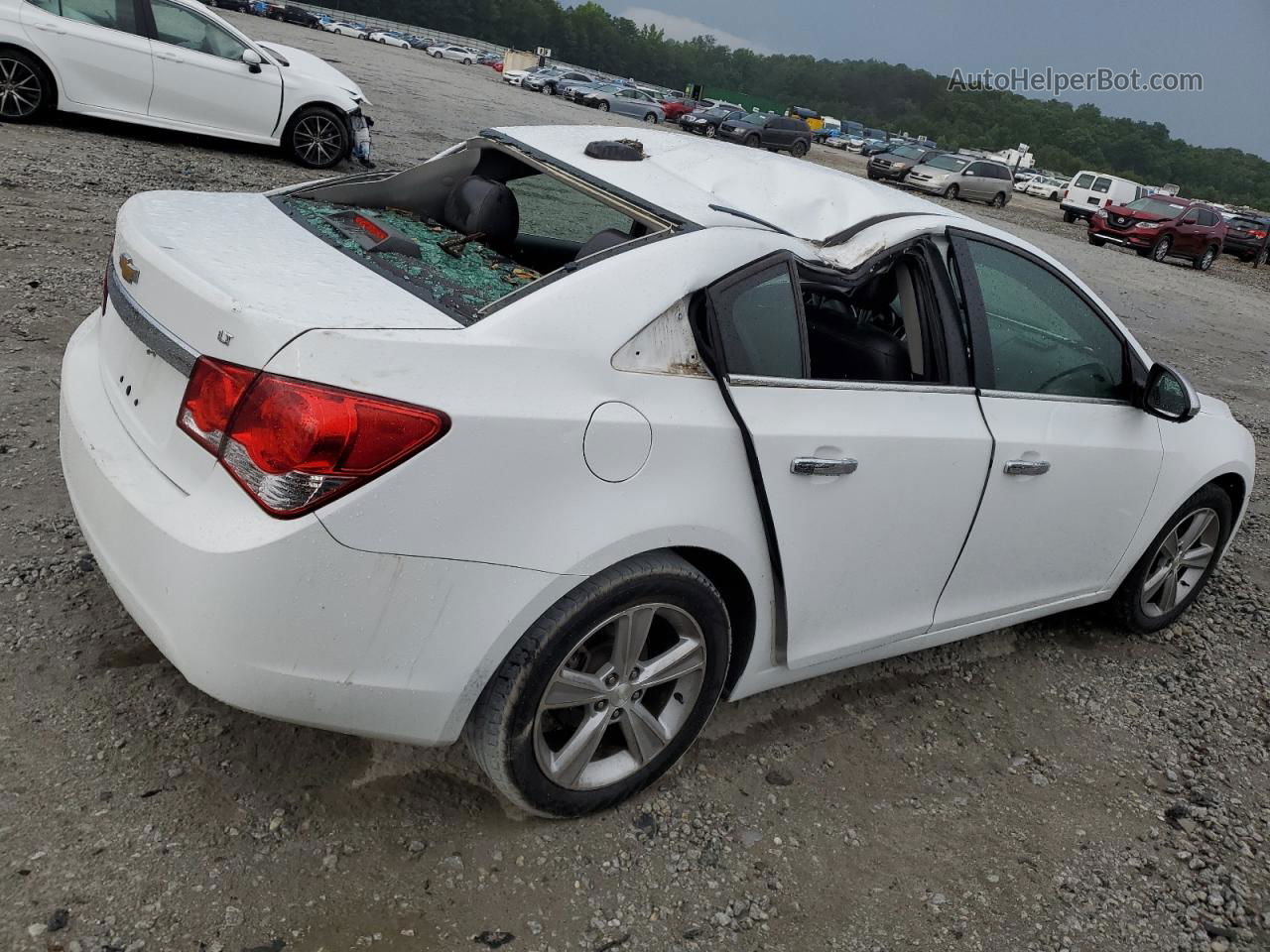 2015 Chevrolet Cruze Lt White vin: 1G1PE5SB1F7201541