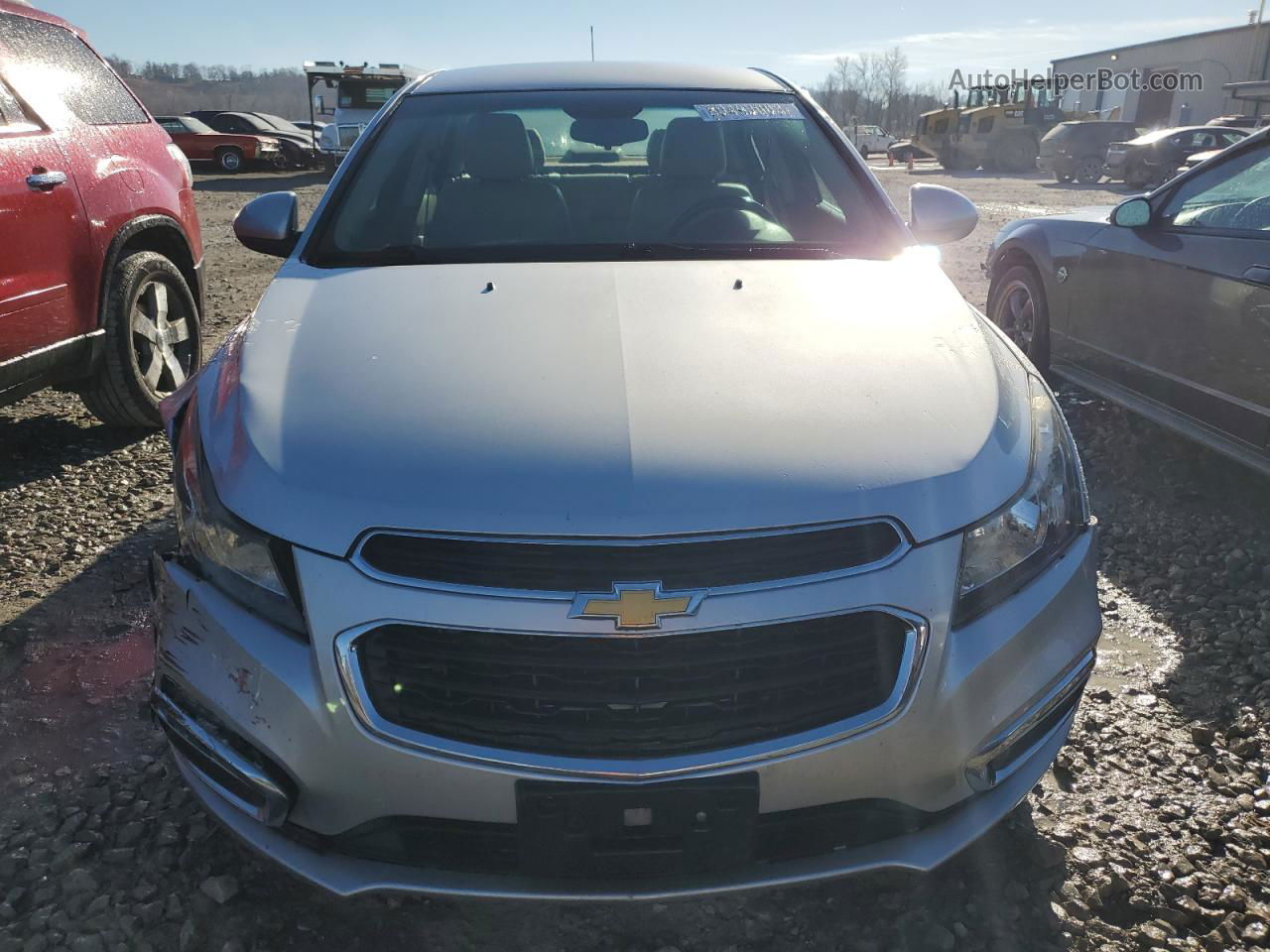 2015 Chevrolet Cruze Lt Silver vin: 1G1PE5SB1F7248150