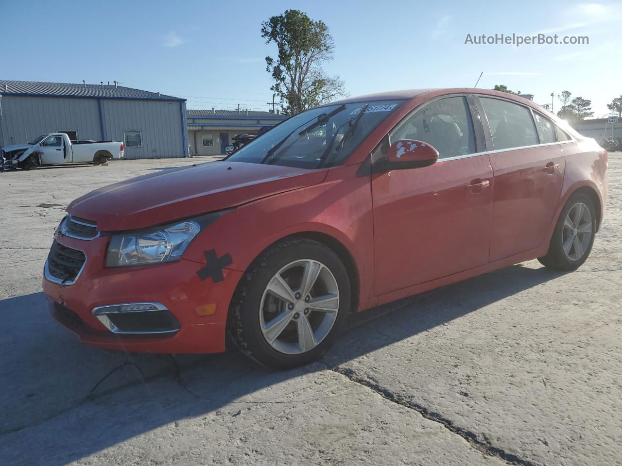 2015 Chevrolet Cruze Lt Red vin: 1G1PE5SB1F7282024