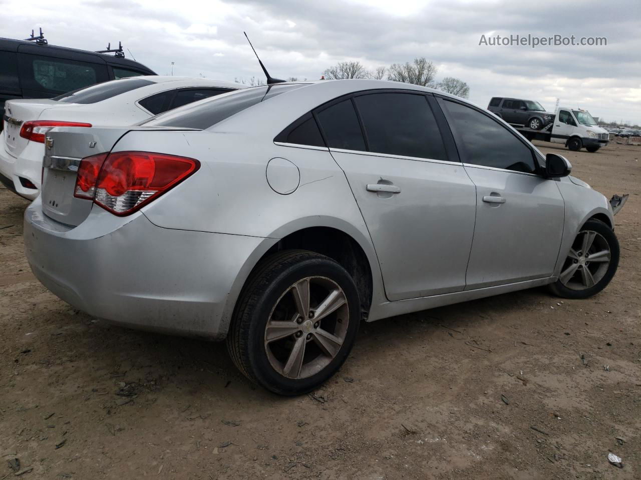 2013 Chevrolet Cruze Lt Silver vin: 1G1PE5SB2D7110209