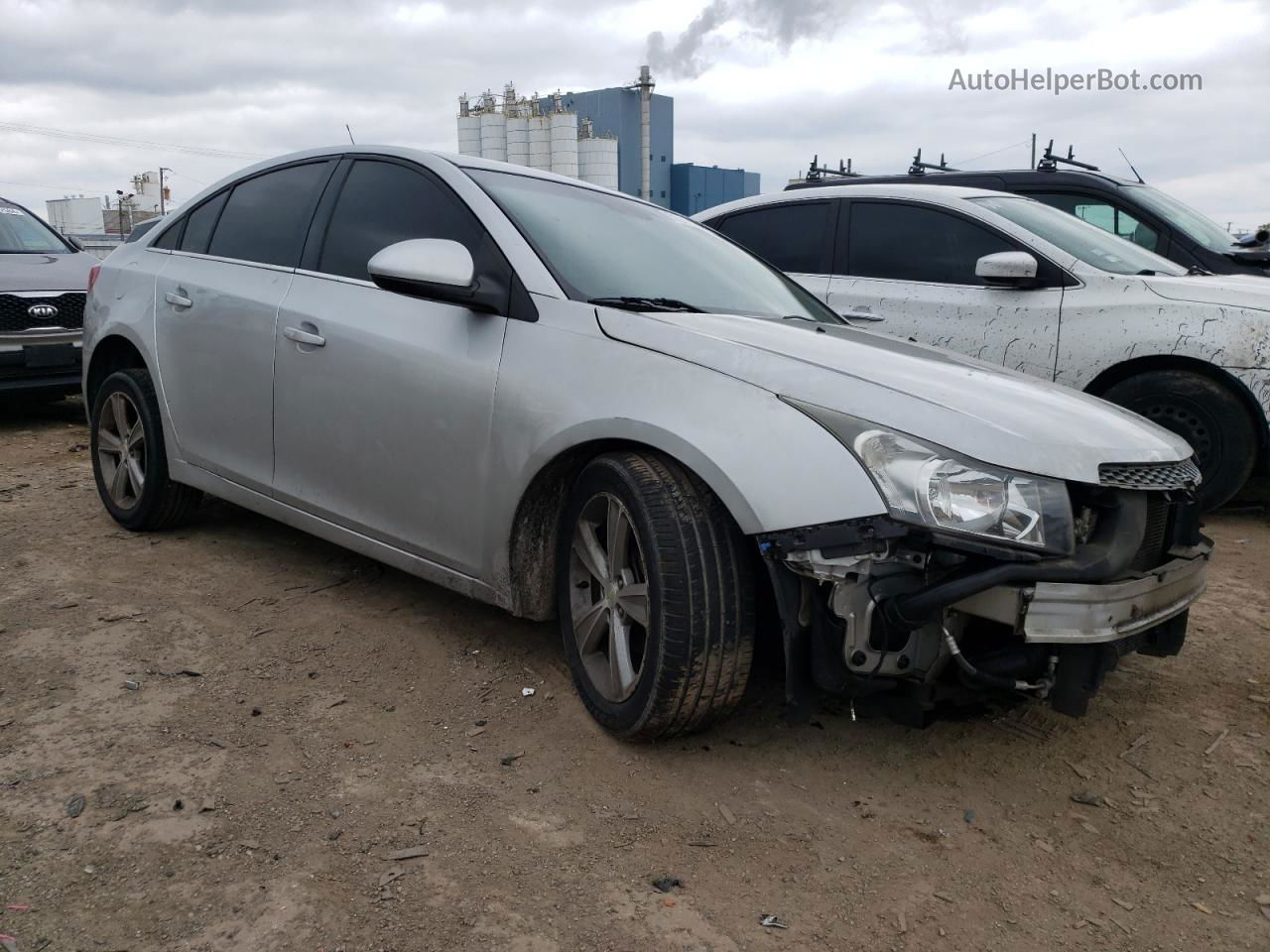 2013 Chevrolet Cruze Lt Silver vin: 1G1PE5SB2D7110209