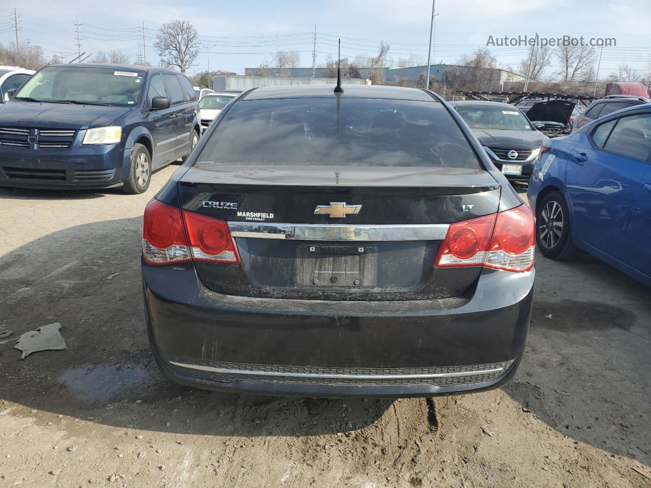 2013 Chevrolet Cruze Lt Black vin: 1G1PE5SB2D7118617