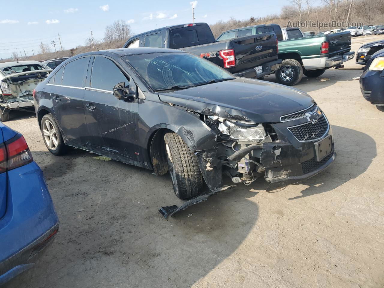 2013 Chevrolet Cruze Lt Black vin: 1G1PE5SB2D7118617