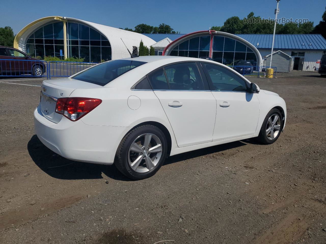 2013 Chevrolet Cruze Lt White vin: 1G1PE5SB2D7299427