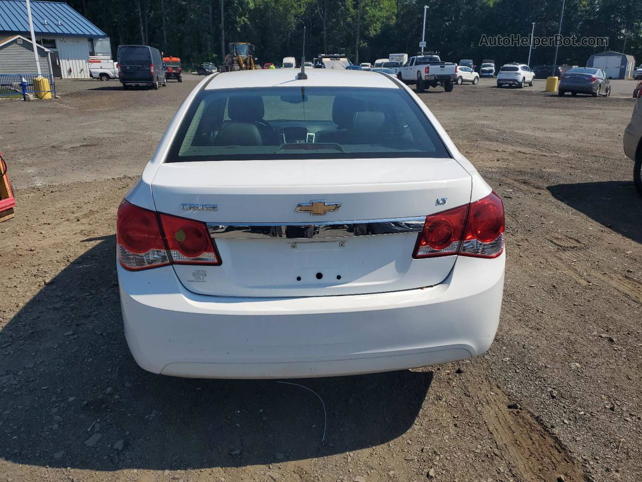 2013 Chevrolet Cruze Lt White vin: 1G1PE5SB2D7299427