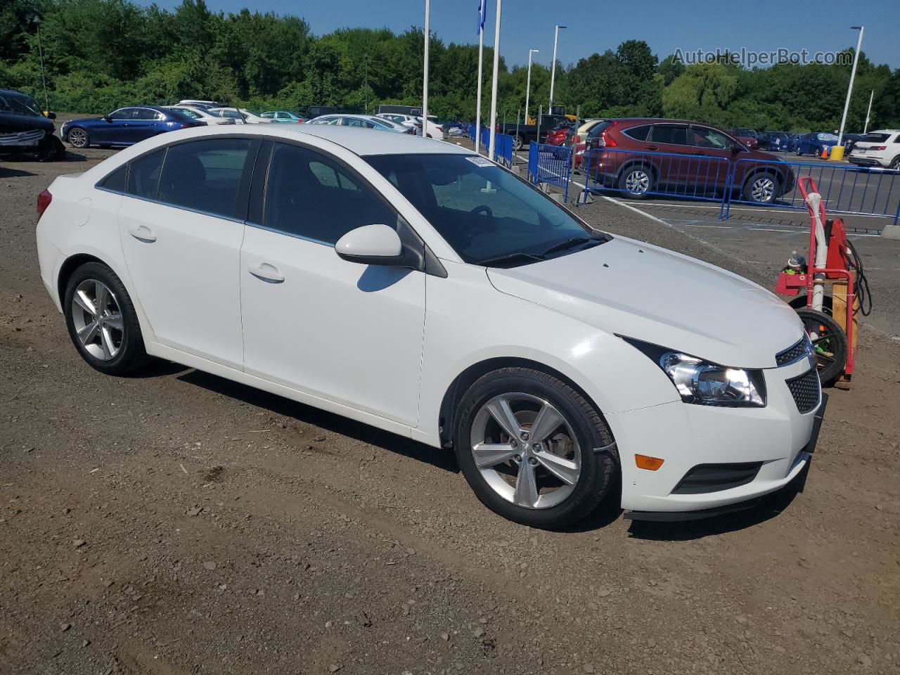 2013 Chevrolet Cruze Lt White vin: 1G1PE5SB2D7299427