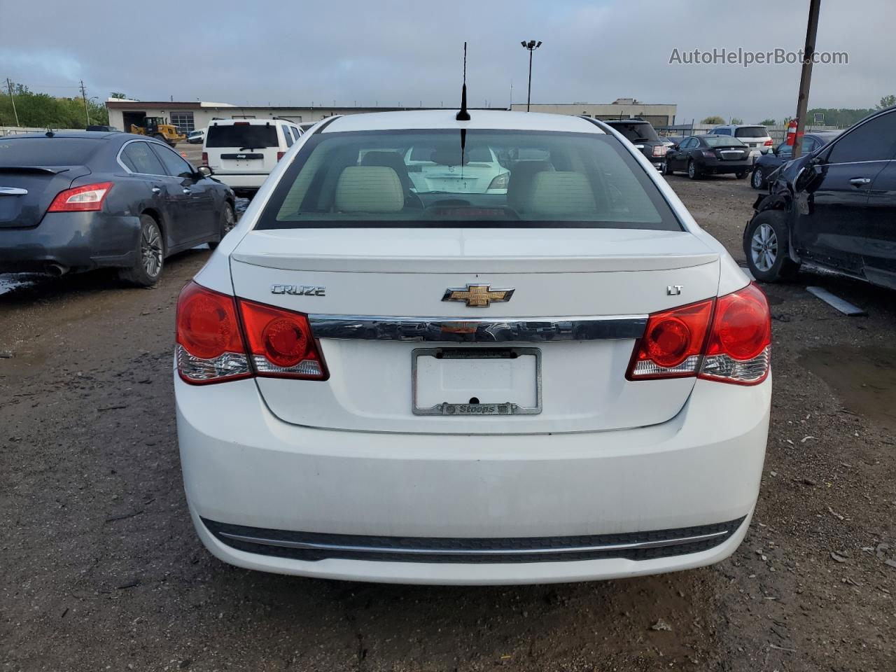 2014 Chevrolet Cruze Lt White vin: 1G1PE5SB2E7360079