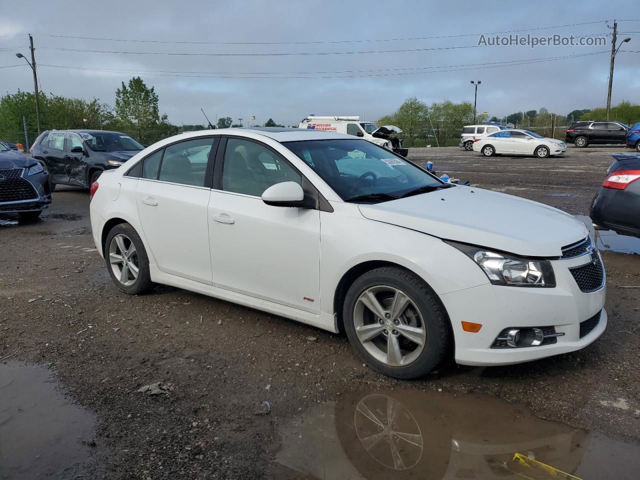 2014 Chevrolet Cruze Lt Белый vin: 1G1PE5SB2E7360079