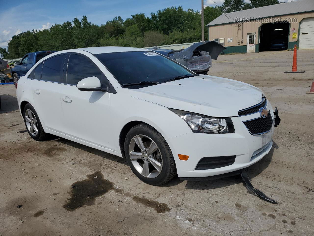 2014 Chevrolet Cruze Lt White vin: 1G1PE5SB2E7414755