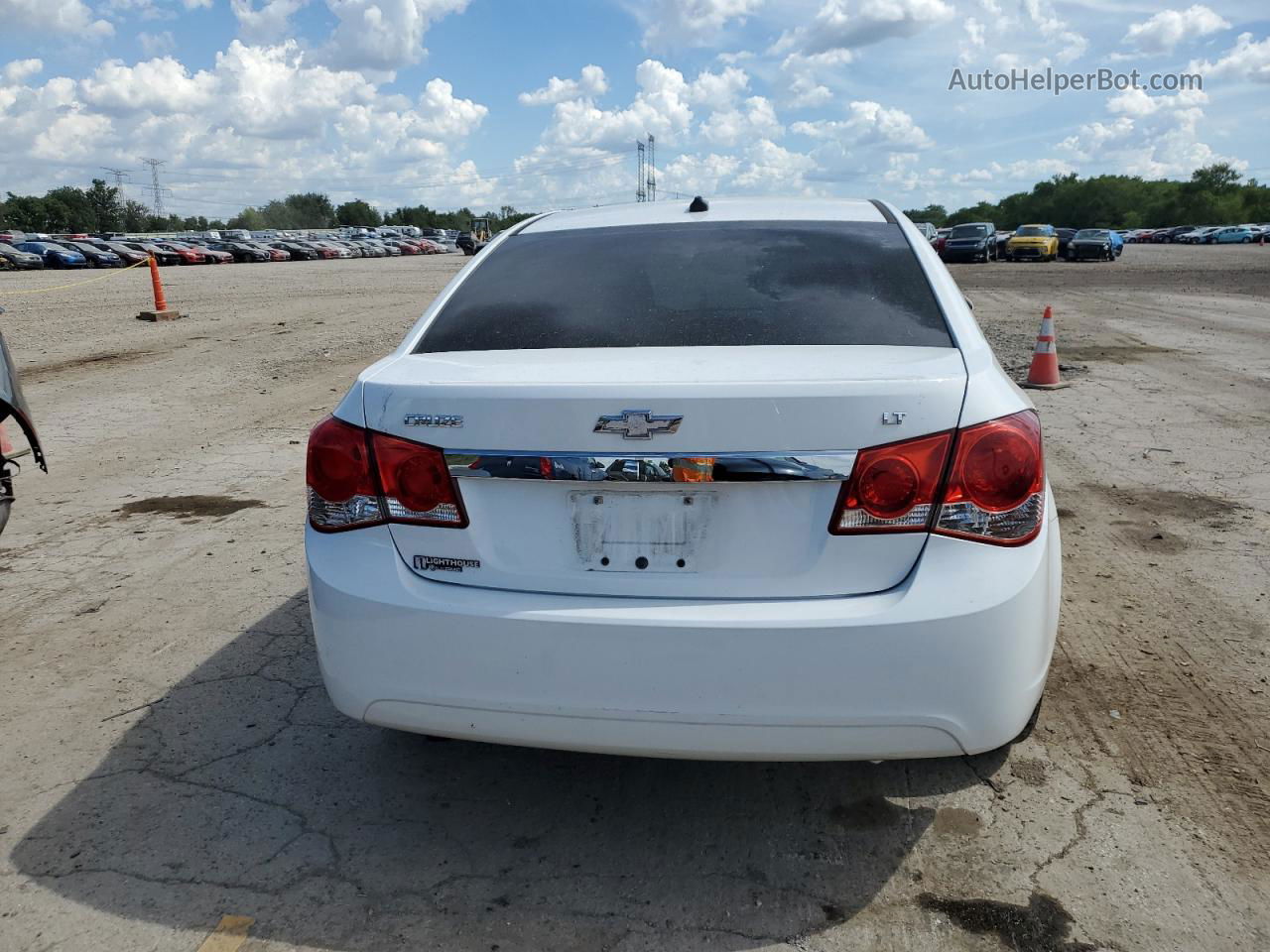 2014 Chevrolet Cruze Lt White vin: 1G1PE5SB2E7414755