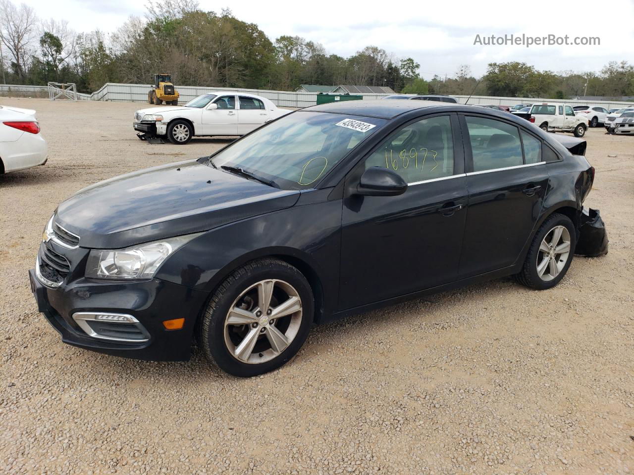 2015 Chevrolet Cruze Lt Black vin: 1G1PE5SB2F7233124